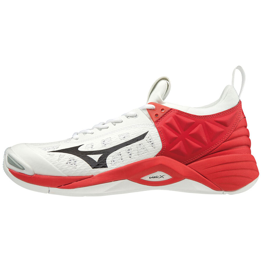 Adidasi Volei Mizuno Wave Momentum Dama - Albi/Rosii